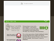 Tablet Screenshot of mccalebhomes.adesto.com